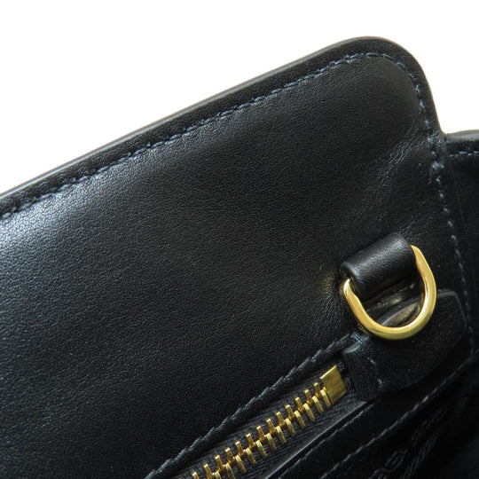 PRADA Handbag 1BA113 leather black 2WAY