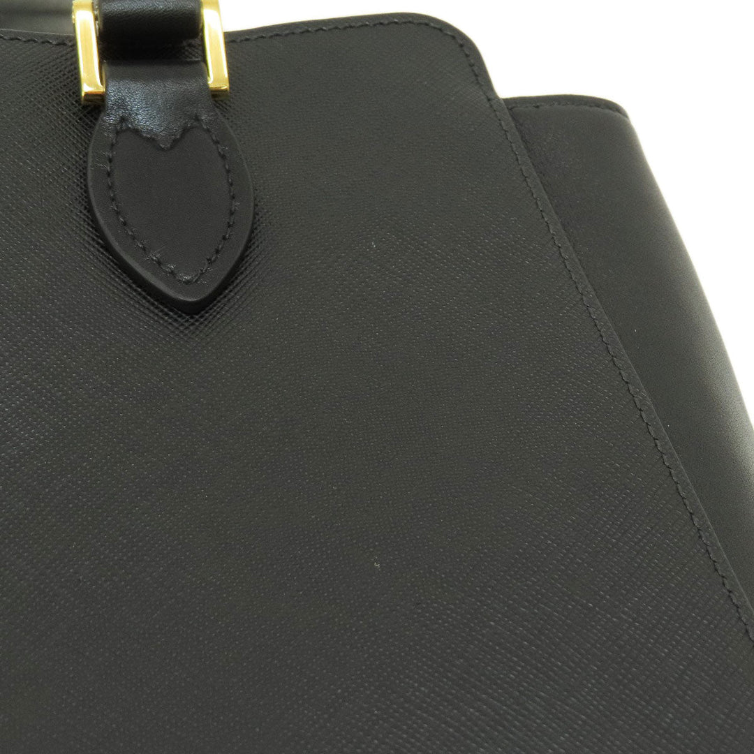 PRADA Handbag 1BA113 leather black 2WAY