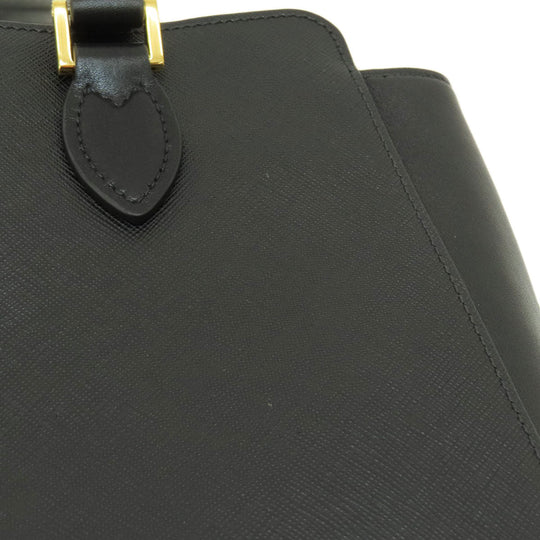 PRADA Handbag 1BA113 leather black 2WAY