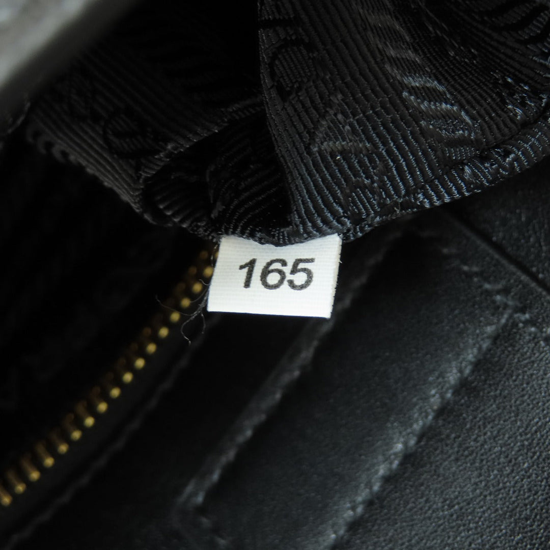 PRADA Handbag 1BA113 leather black 2WAY