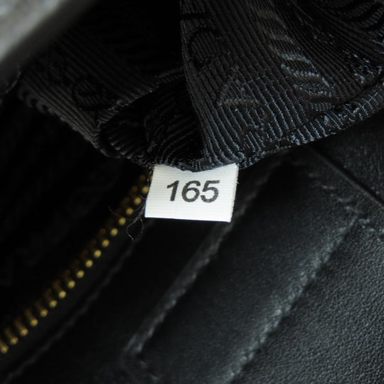 PRADA Handbag 1BA113 leather black 2WAY