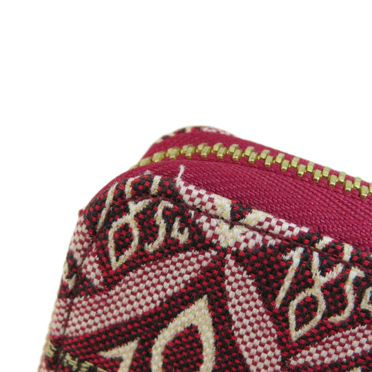 LOUIS VUITTON Long Wallet Purse M69994 canvas Red Zippy Wallet Jacquard SINCE1854 Women Used Authentic