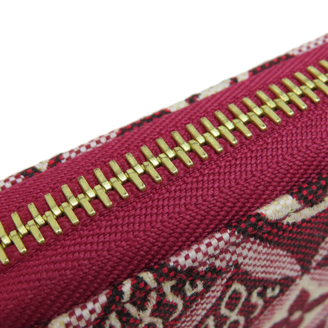 LOUIS VUITTON Long Wallet Purse M69994 canvas Red Zippy Wallet Jacquard SINCE1854 Women Used Authentic