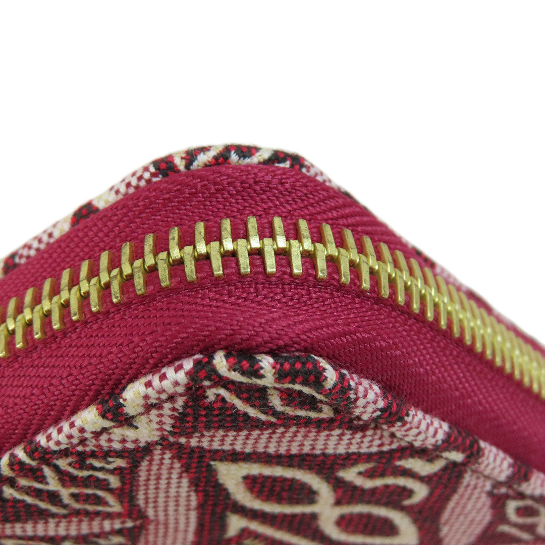 LOUIS VUITTON Long Wallet Purse M69994 canvas Red Zippy Wallet Jacquard SINCE1854 Women Used Authentic