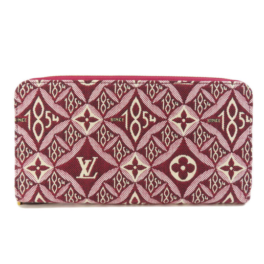 LOUIS VUITTON Long Wallet Purse M69994 canvas Red Zippy Wallet Jacquard SINCE1854 Women Used Authentic