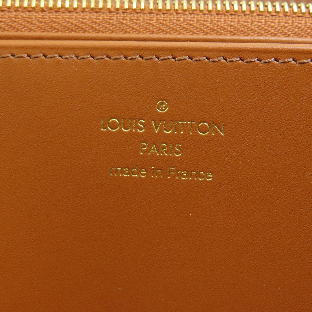 LOUIS VUITTON Long Wallet Purse M69994 canvas Red Zippy Wallet Jacquard SINCE1854 Women Used Authentic