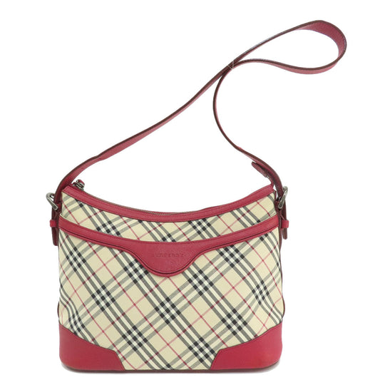 BURBERRY Shoulder Bag canvas beige Nova Check