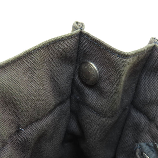 HERMES Handbag canvas gray Sack Fool Toe PM 2001 Ginza Limited Women Used Authentic