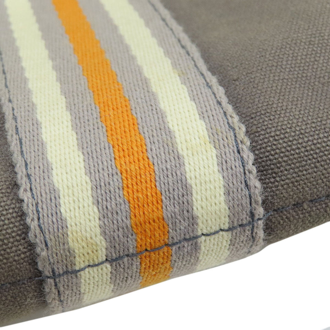 HERMES Handbag canvas gray Sack Fool Toe PM 2001 Ginza Limited Women Used Authentic