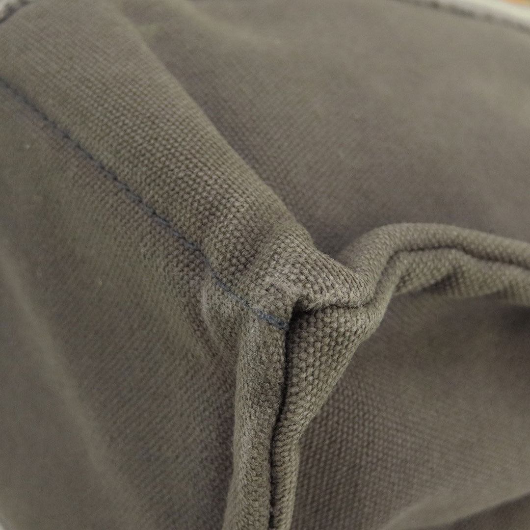 HERMES Handbag canvas gray Sack Fool Toe PM 2001 Ginza Limited Women Used Authentic
