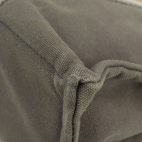 HERMES Handbag canvas gray Sack Fool Toe PM 2001 Ginza Limited Women Used Authentic