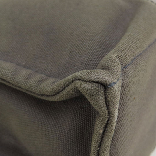 HERMES Handbag canvas gray Sack Fool Toe PM 2001 Ginza Limited Women Used Authentic