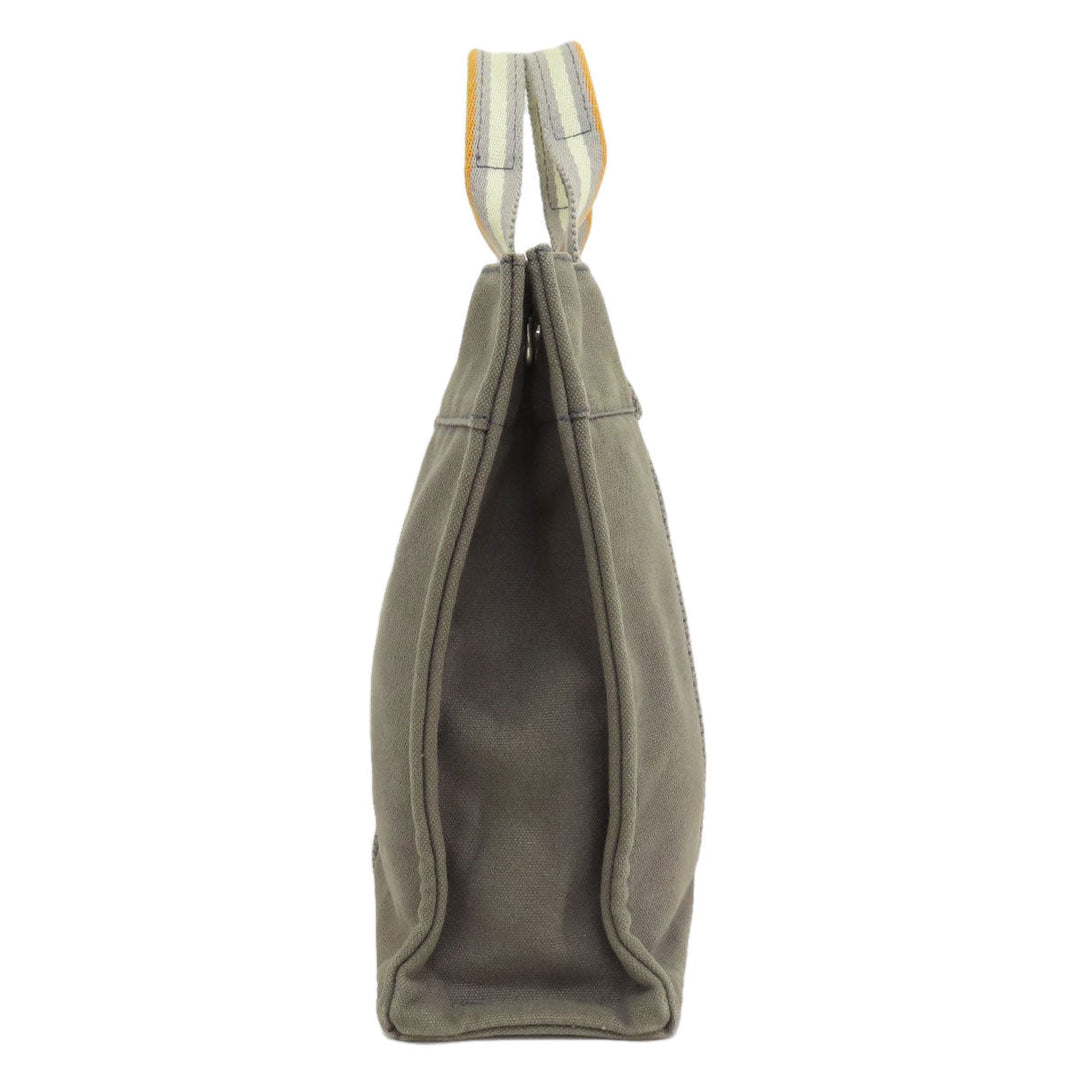 HERMES Handbag canvas gray Sack Fool Toe PM 2001 Ginza Limited Women Used Authentic