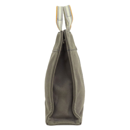 HERMES Handbag canvas gray Sack Fool Toe PM 2001 Ginza Limited Women Used Authentic