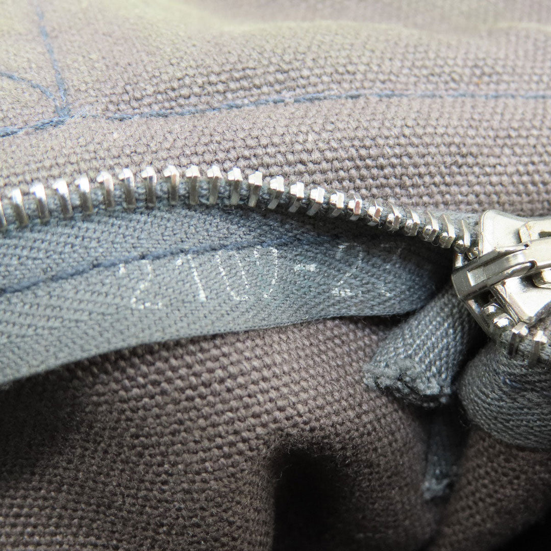 HERMES Handbag canvas gray Sack Fool Toe PM 2001 Ginza Limited Women Used Authentic