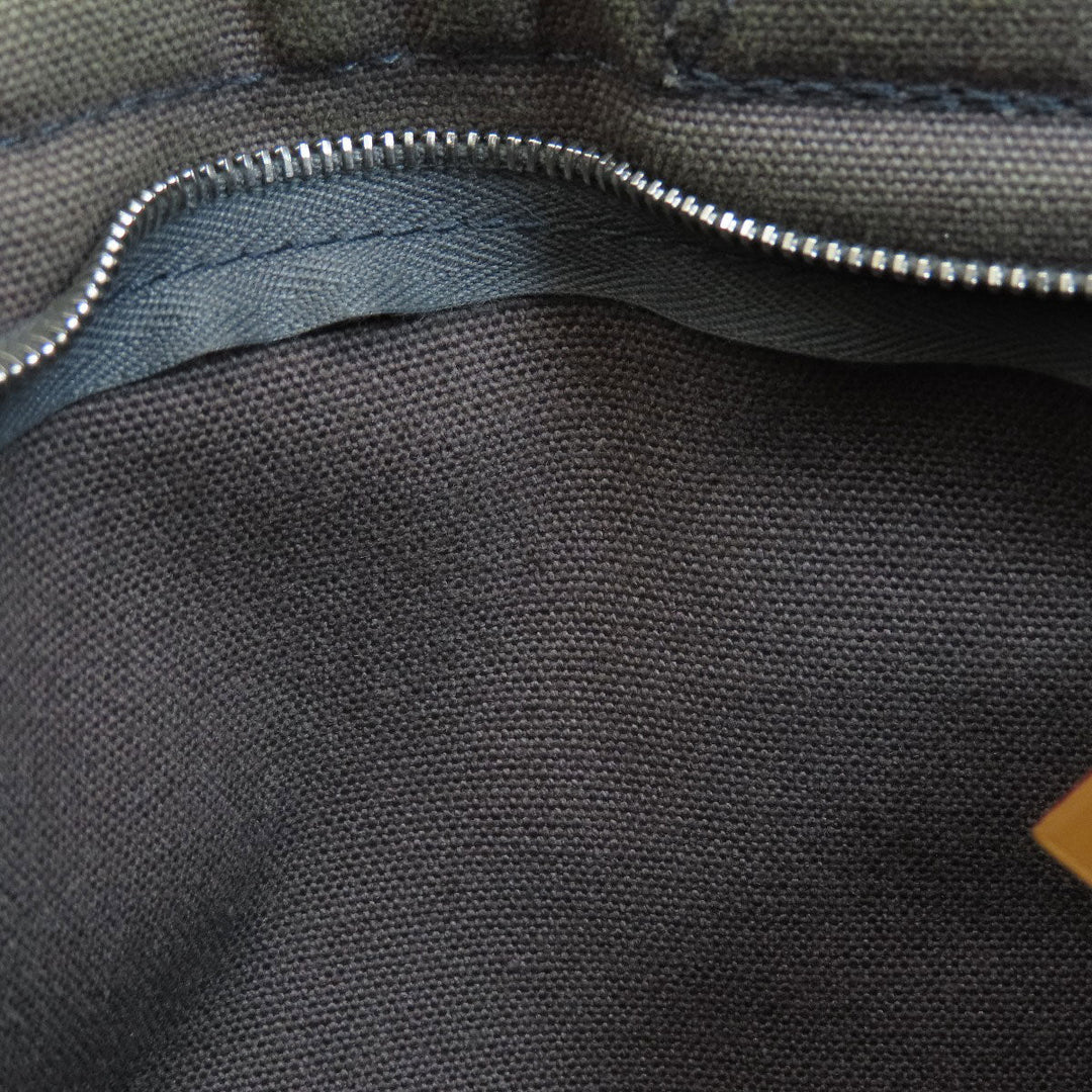 HERMES Handbag canvas gray Sack Fool Toe PM 2001 Ginza Limited Women Used Authentic
