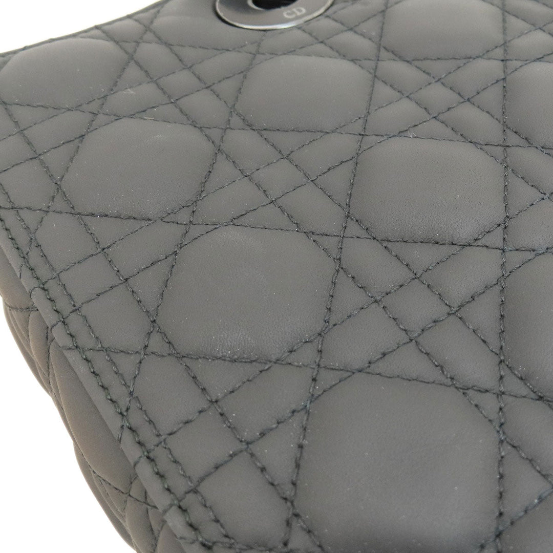 Christian Dior Handbag Calfskin black Lady Dior 2WAY