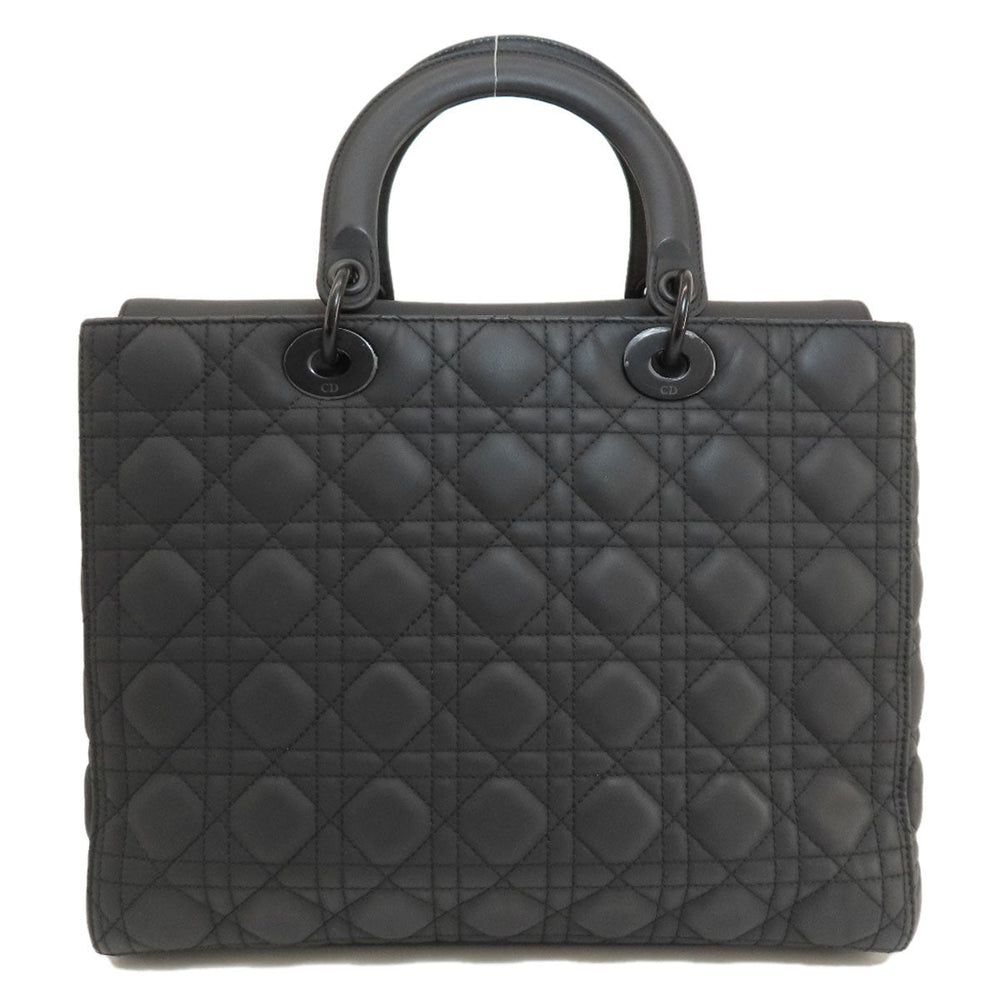 Christian Dior Handbag Calfskin black Lady Dior 2WAY