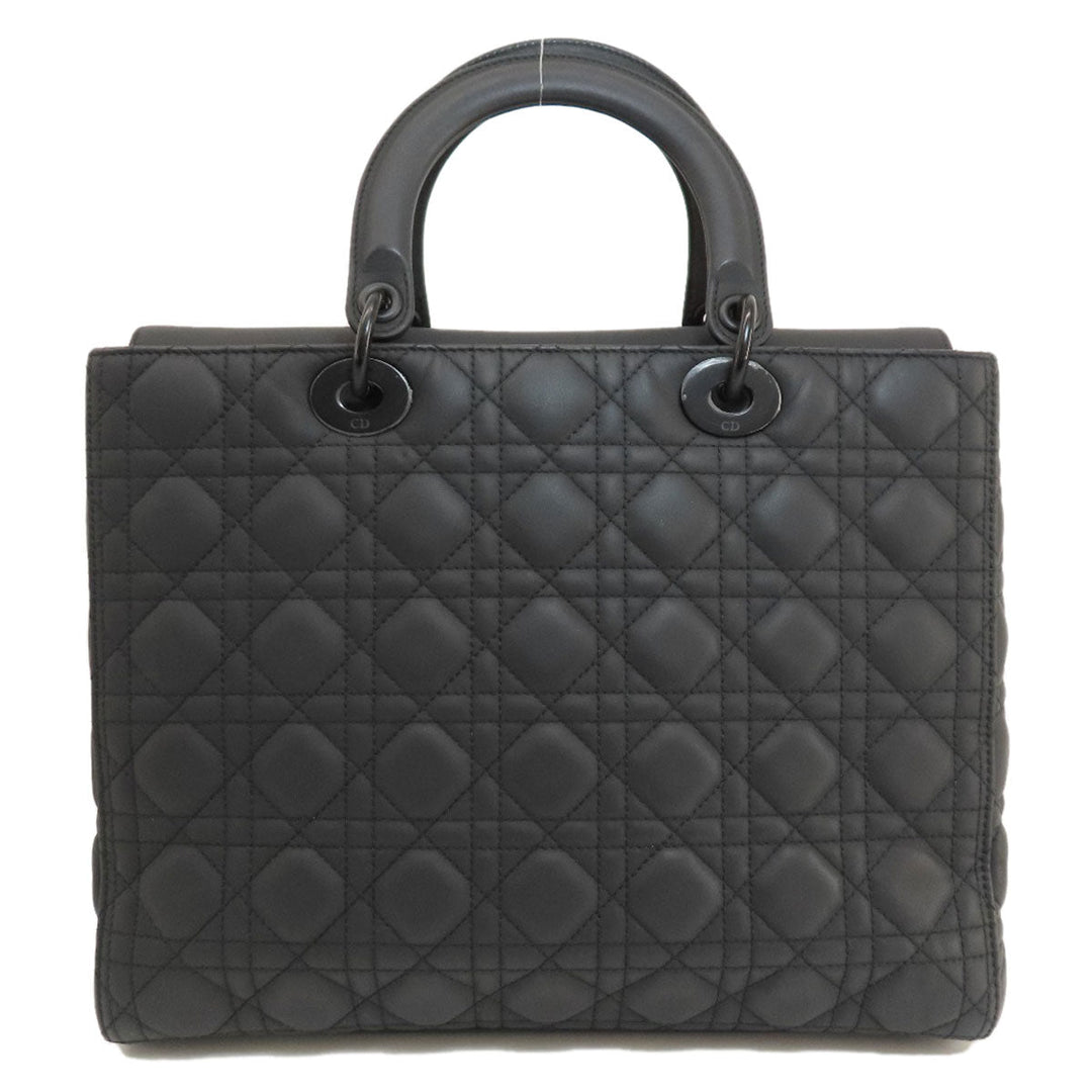 Christian Dior Handbag Calfskin black Lady Dior 2WAY