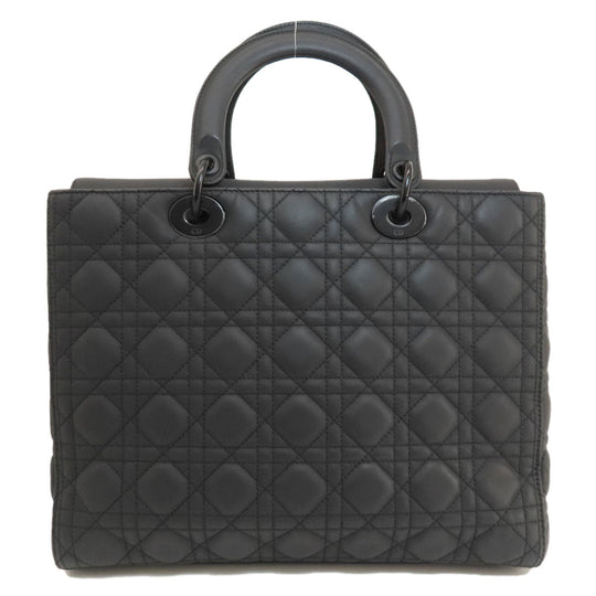 Christian Dior Handbag Calfskin black Lady Dior 2WAY