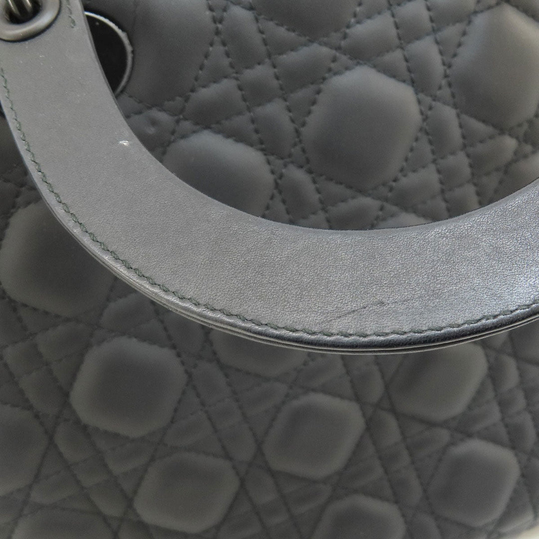 Christian Dior Handbag Calfskin black Lady Dior 2WAY