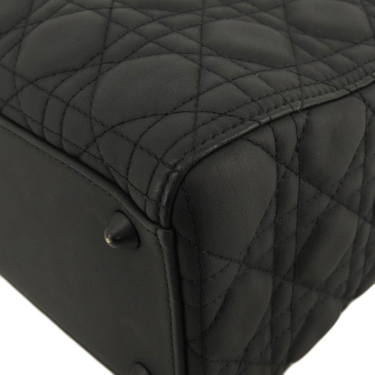 Christian Dior Handbag Calfskin black Lady Dior 2WAY