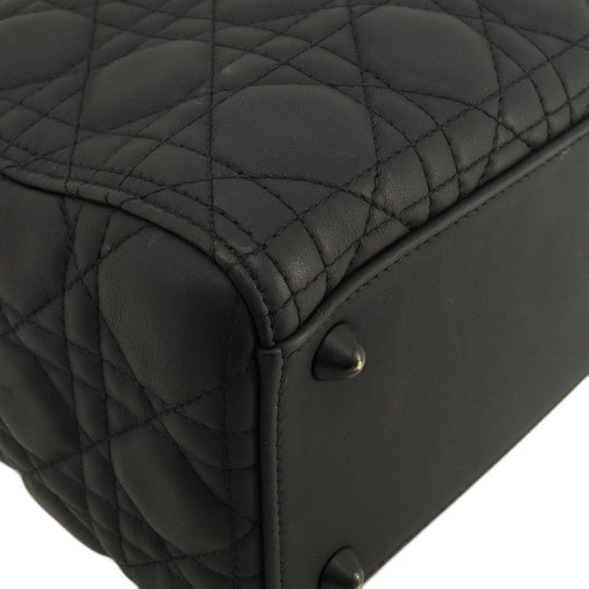 Christian Dior Handbag Calfskin black Lady Dior 2WAY
