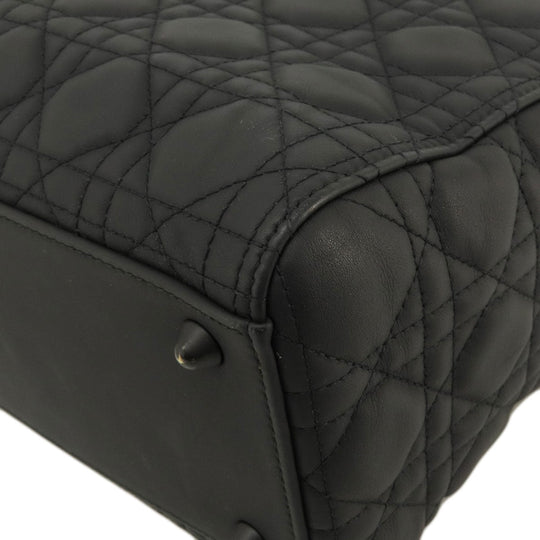 Christian Dior Handbag Calfskin black Lady Dior 2WAY