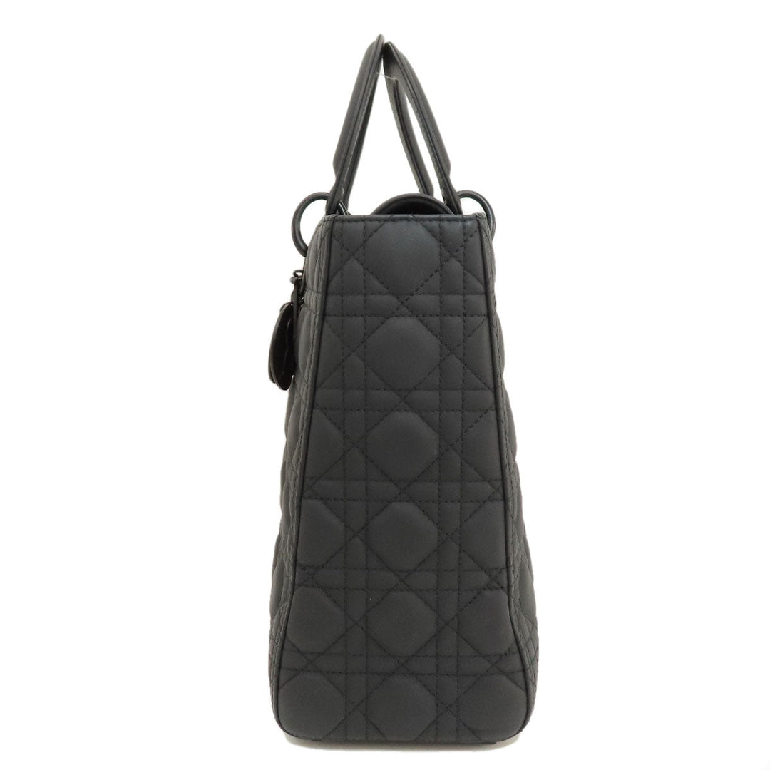 Christian Dior Handbag Calfskin black Lady Dior 2WAY