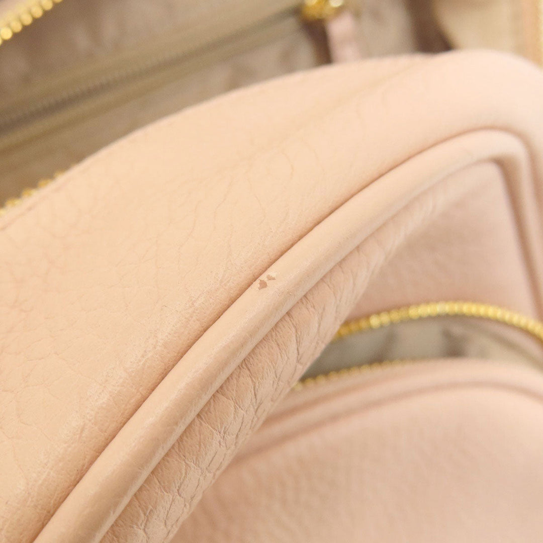 MICHAEL KORS Backpack leather pink logo Women Used Authentic