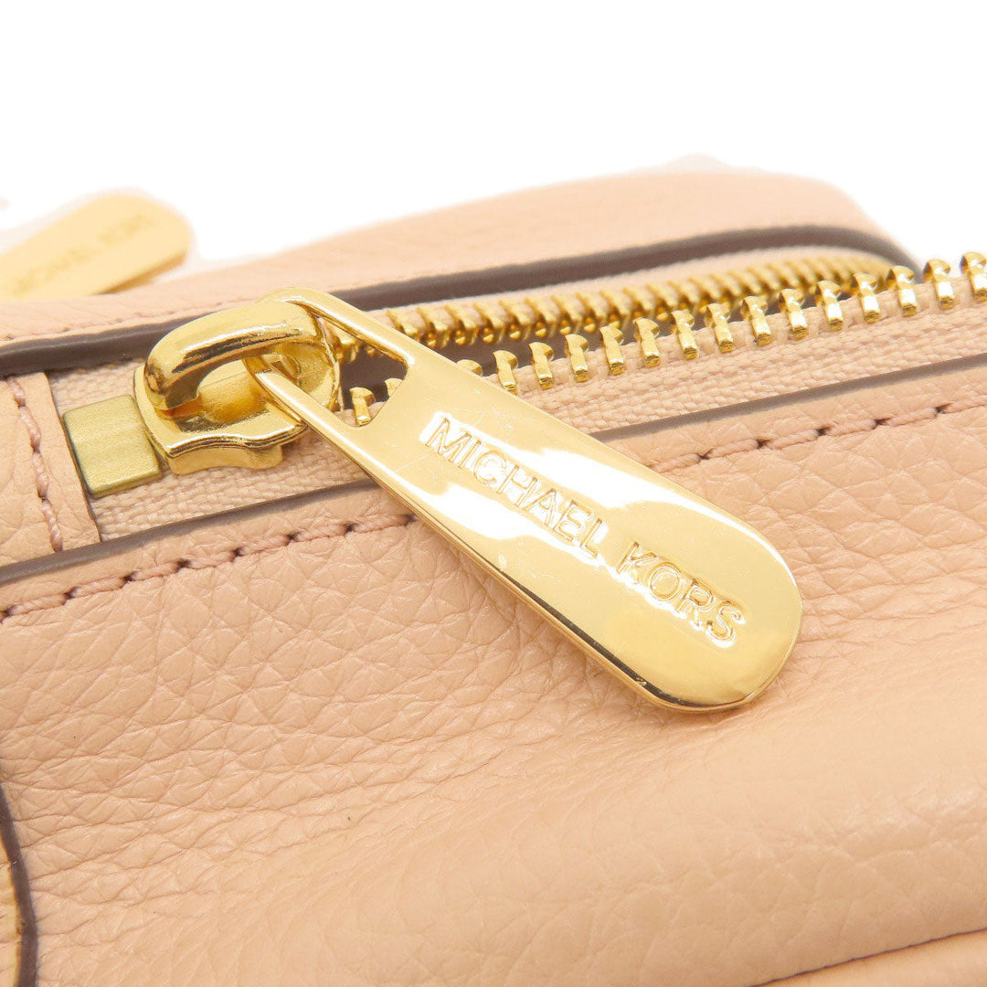 MICHAEL KORS Backpack leather pink logo Women Used Authentic