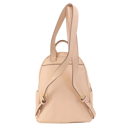 MICHAEL KORS Backpack leather pink logo Women Used Authentic