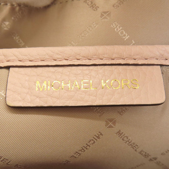 MICHAEL KORS Backpack leather pink logo Women Used Authentic