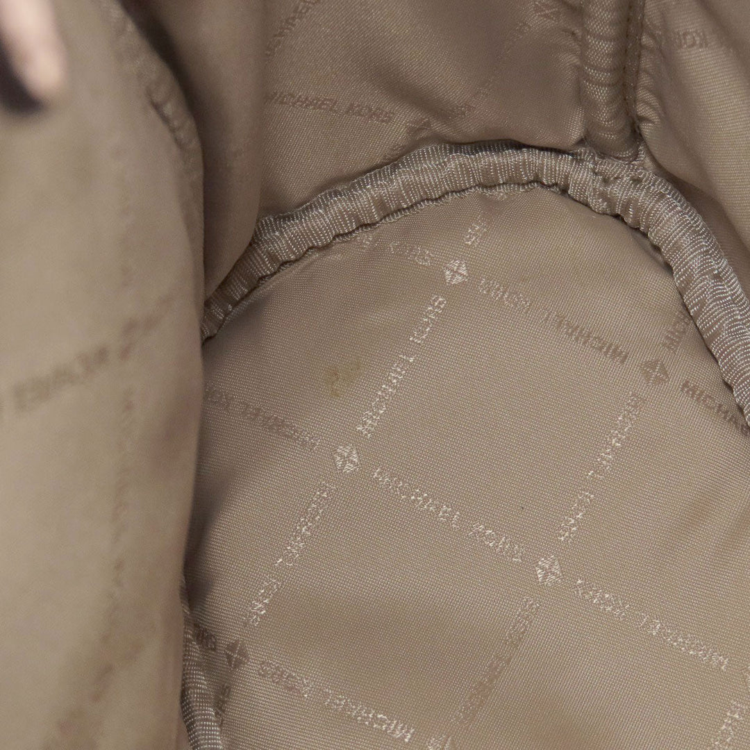 MICHAEL KORS Backpack leather pink logo Women Used Authentic