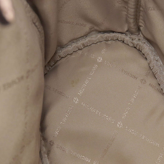 MICHAEL KORS Backpack leather pink logo Women Used Authentic