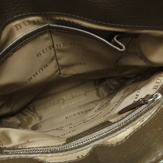 BURBERRY Shoulder Bag canvas Brown Nova Check Women Used Authentic