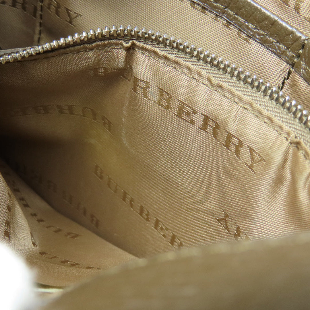 BURBERRY Shoulder Bag canvas Brown Nova Check Women Used Authentic