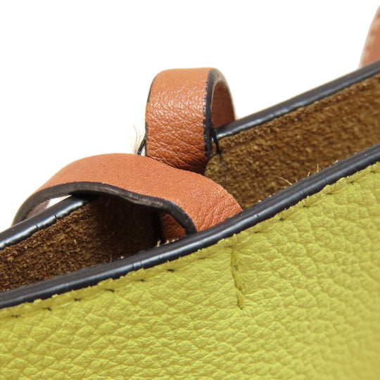 LOEWE Shoulder Bag Calfskin yellow GateBucket