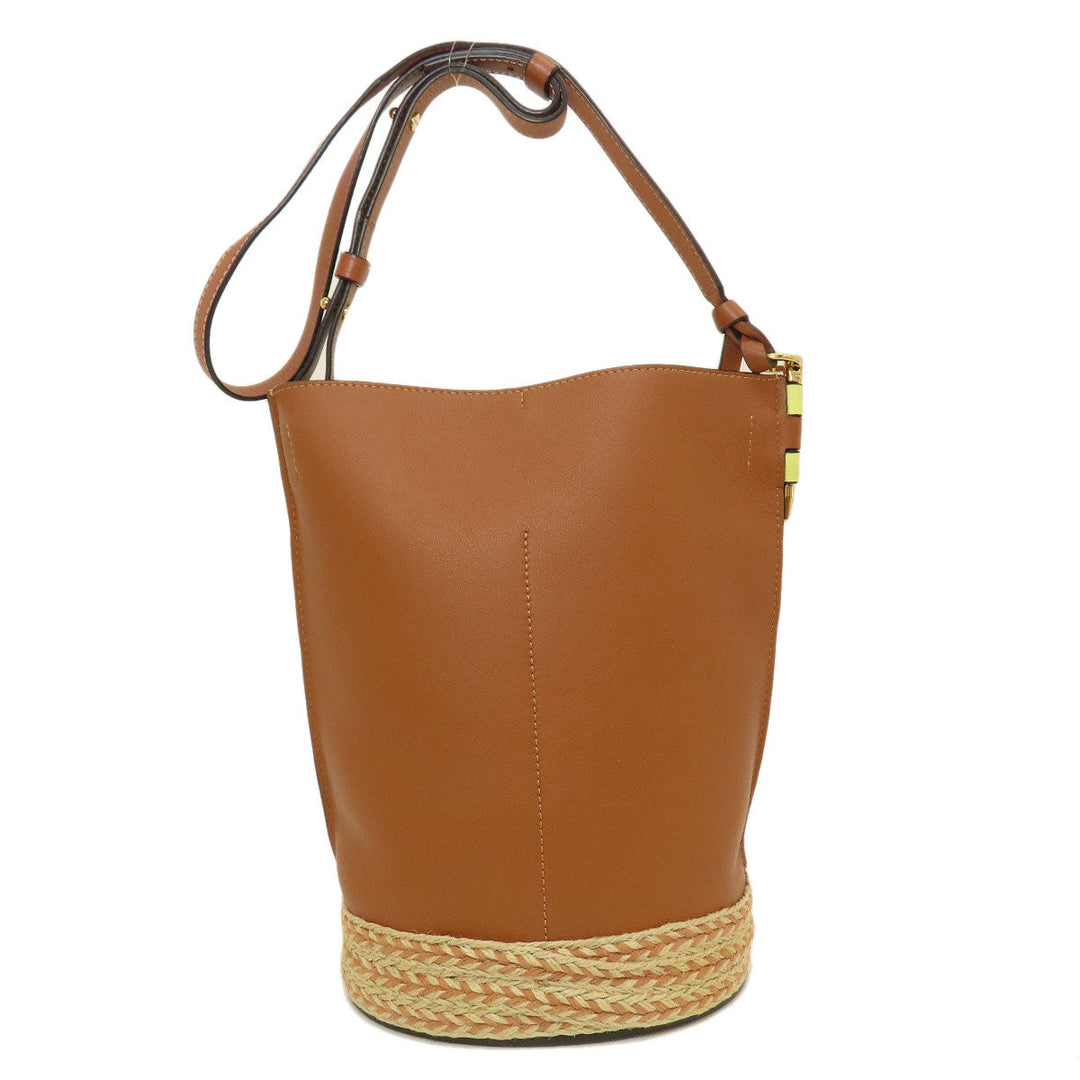 LOEWE Shoulder Bag Calfskin yellow GateBucket