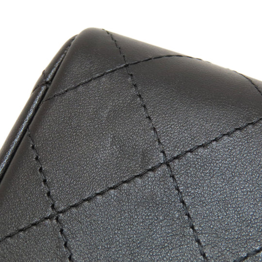 CHANEL Shoulder Bag lambskin black ChainShoulder Matelasse Gold Metal