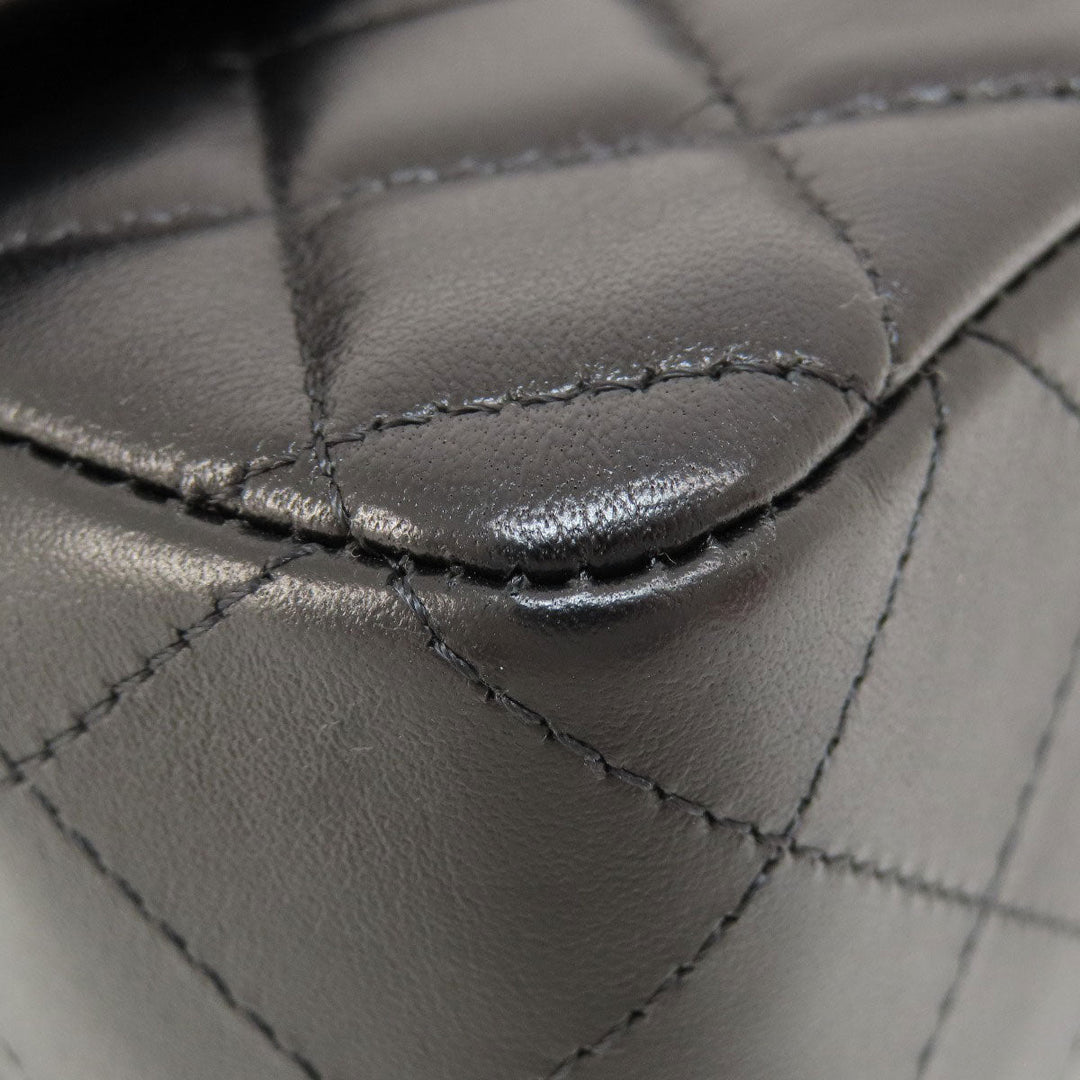 CHANEL Shoulder Bag lambskin black ChainShoulder Matelasse Gold Metal