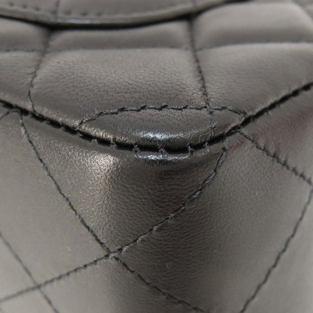 CHANEL Shoulder Bag lambskin black ChainShoulder Matelasse Gold Metal