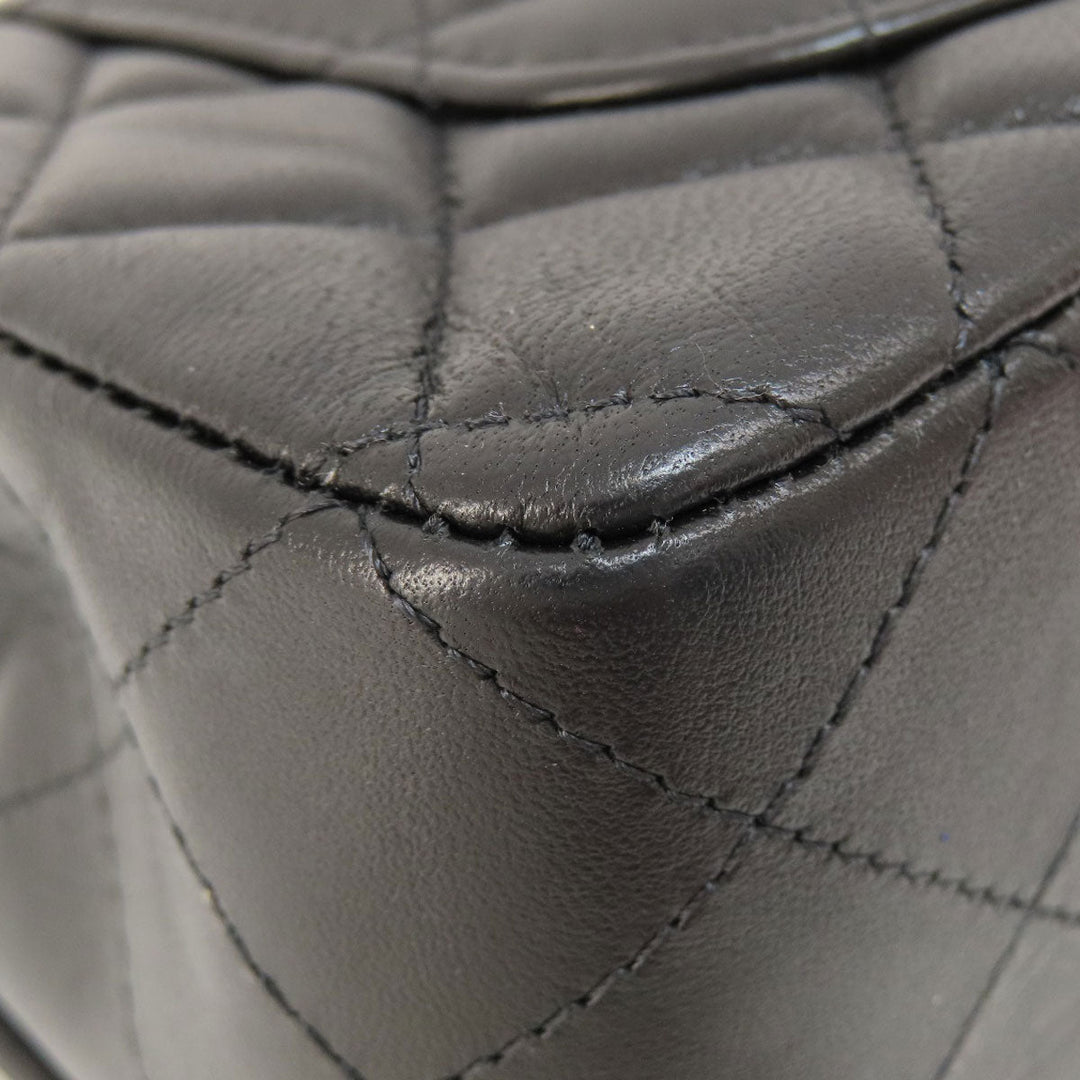 CHANEL Shoulder Bag lambskin black ChainShoulder Matelasse Gold Metal