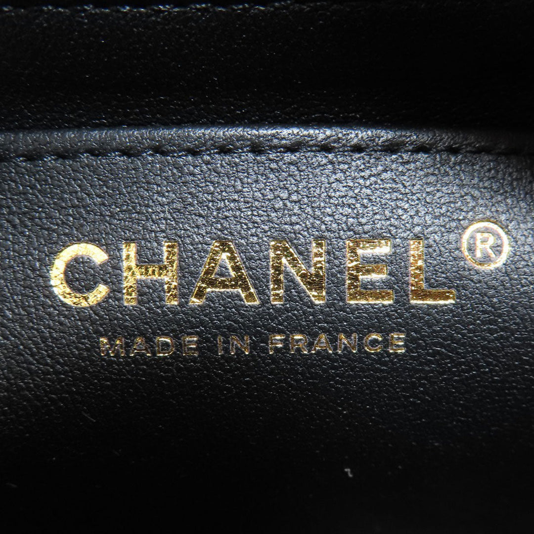 CHANEL Shoulder Bag lambskin black ChainShoulder Matelasse Gold Metal