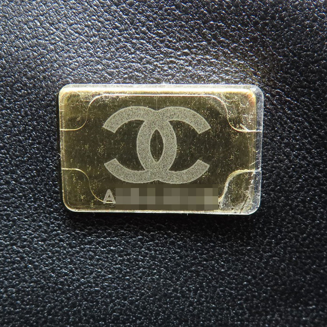 CHANEL Shoulder Bag lambskin black ChainShoulder Matelasse Gold Metal