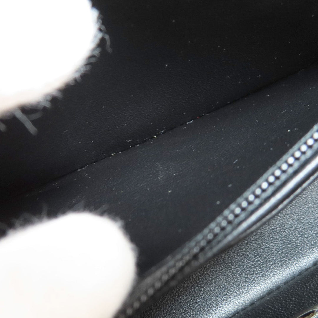 CHANEL Shoulder Bag lambskin black ChainShoulder Matelasse Gold Metal