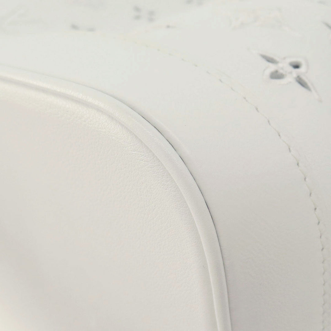 LOUIS VUITTON Shoulder Bag M20740 leather white Noe PM Broderie Angler Women Used Authentic
