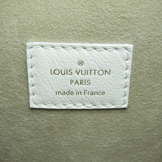 LOUIS VUITTON Shoulder Bag M20740 leather white Noe PM Broderie Angler Women Used Authentic