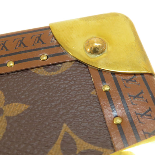 LOUIS VUITTON Accessory case M10171 Monogram canvas, metal Brown Coffret Jewelry Monogram Blue Lagoon Women Used Authentic