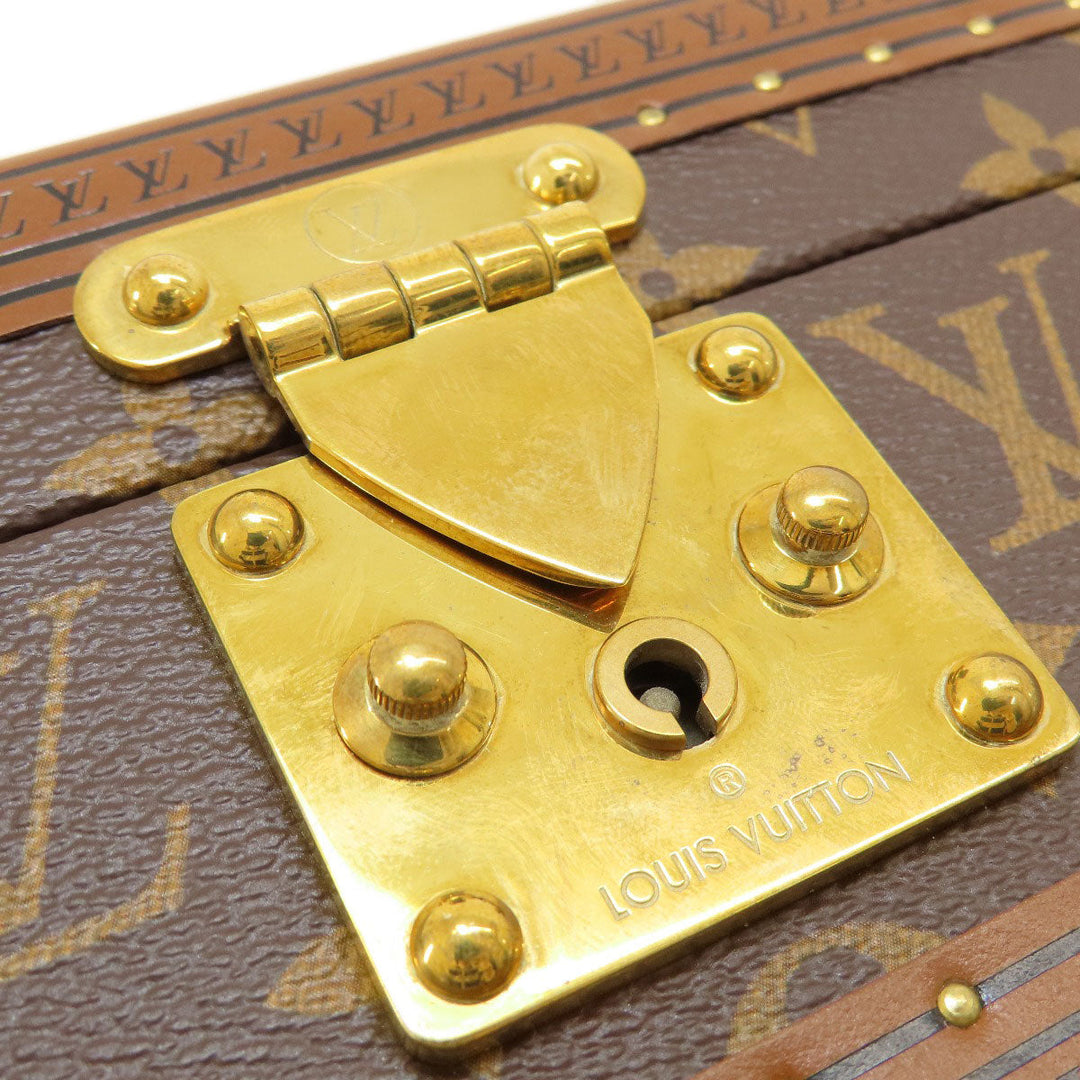 LOUIS VUITTON Accessory case M10171 Monogram canvas, metal Brown Coffret Jewelry Monogram Blue Lagoon Women Used Authentic